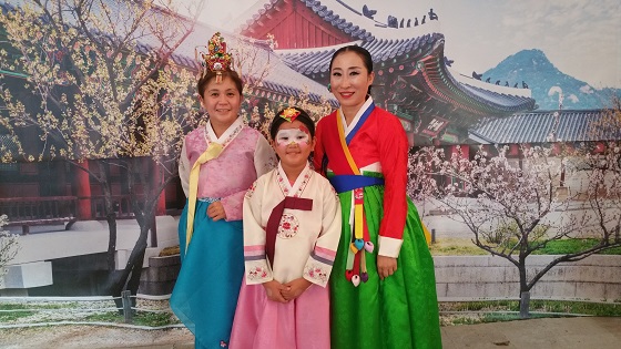 Hanbok photo booth at Houston Korean Festival