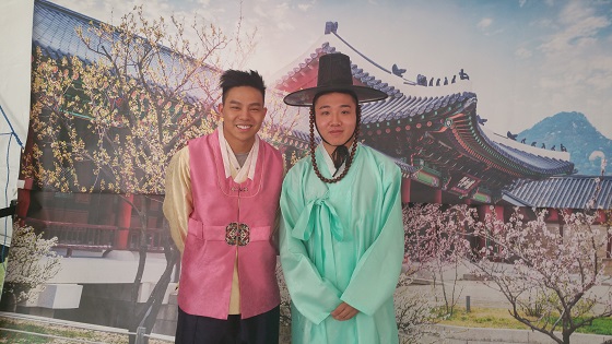 Hanbok photo booth at Houston Korean Festival