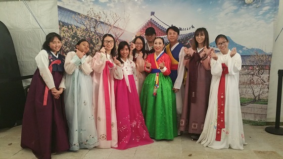 Hanbok photo booth at Houston Korean Festival