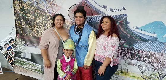 Hanbok photo booth at Houston Korean Festival