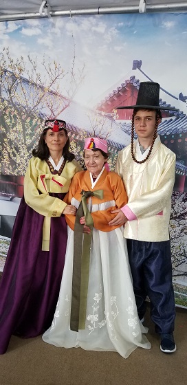 Hanbok photo booth at Houston Korean Festival