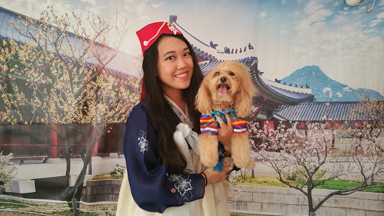 Hanbok photo booth at Houston Korean Festival