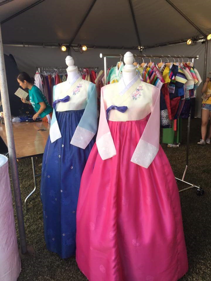 Hanbok photo booth at Houston Korean Festival