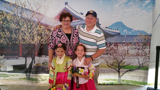 Hanbok photo booth at Houston Korean Festival